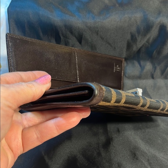 Fendi Black and Brown Logo Clutch- Zucca - Picture 7 of 9